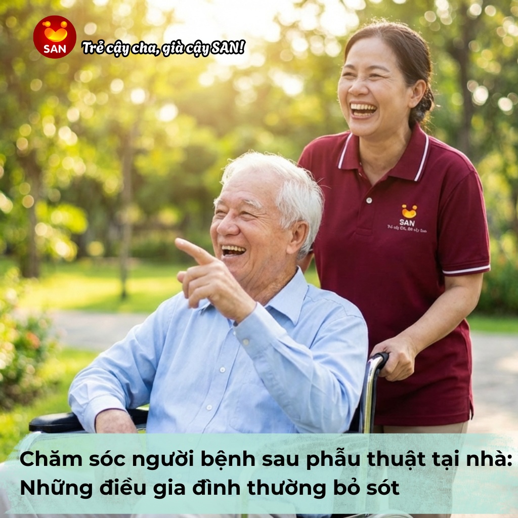 chăm sóc người bệnh sau phẫu thuật tại nhà