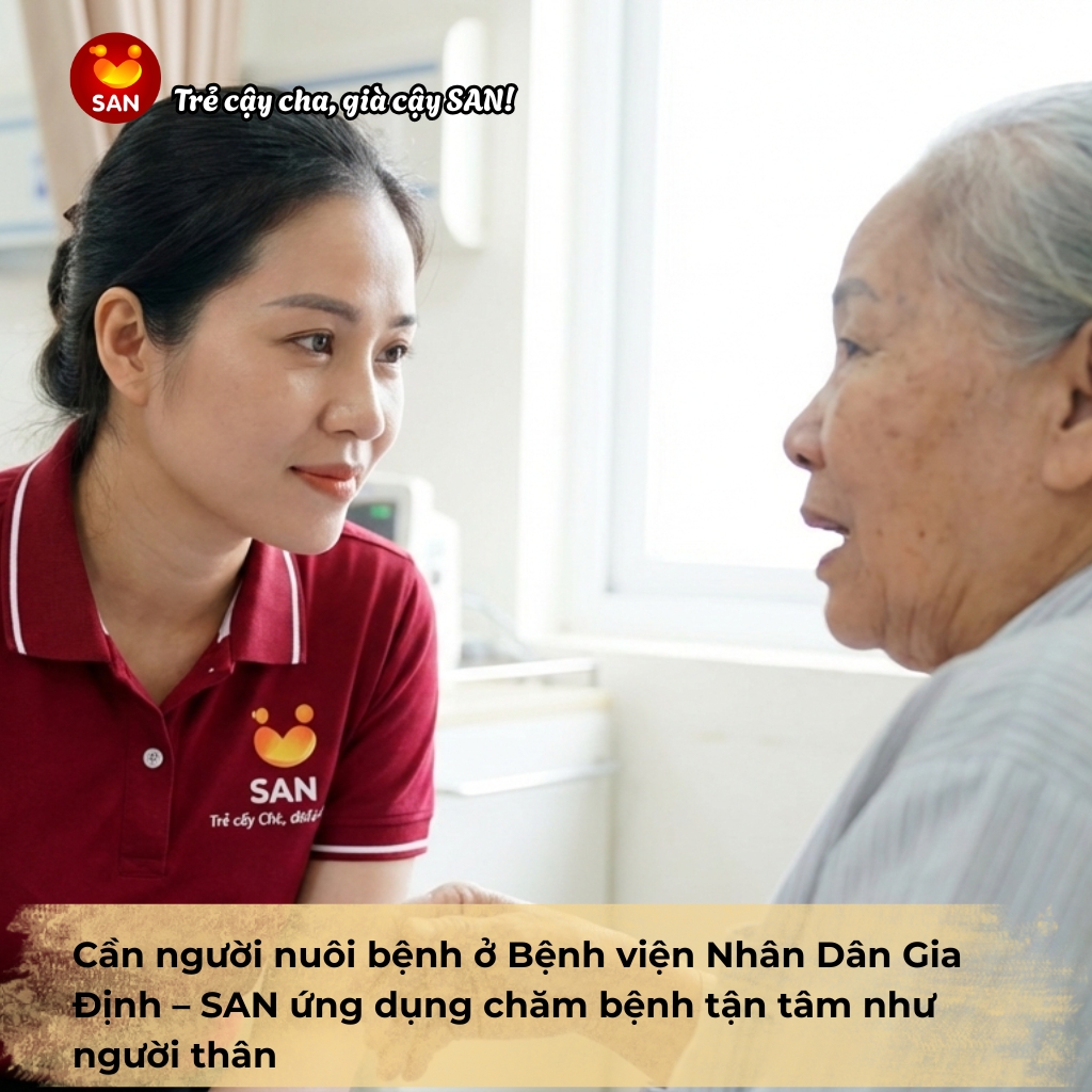 cần người nuôi bệnh Bệnh viện Nhân Dân Gia Định