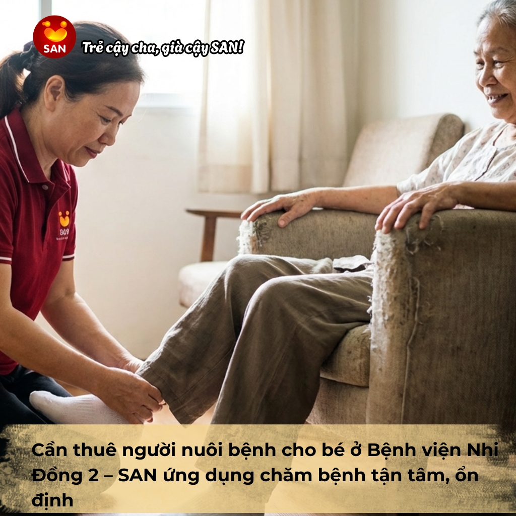 thuê người nuôi bệnh cho bé Bệnh viện Nhi Đồng 2
