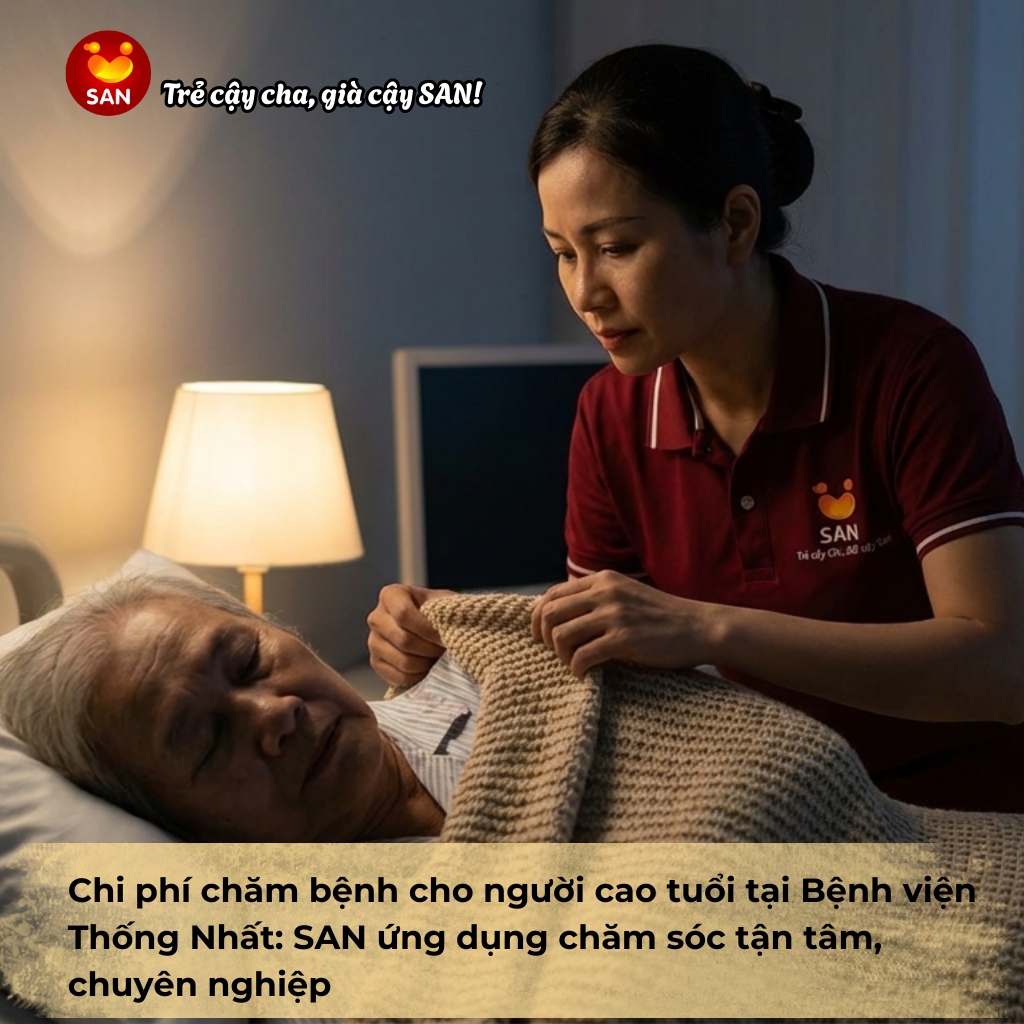 chi phí chăm bệnh người cao tuổi Bệnh viện Thống Nhất