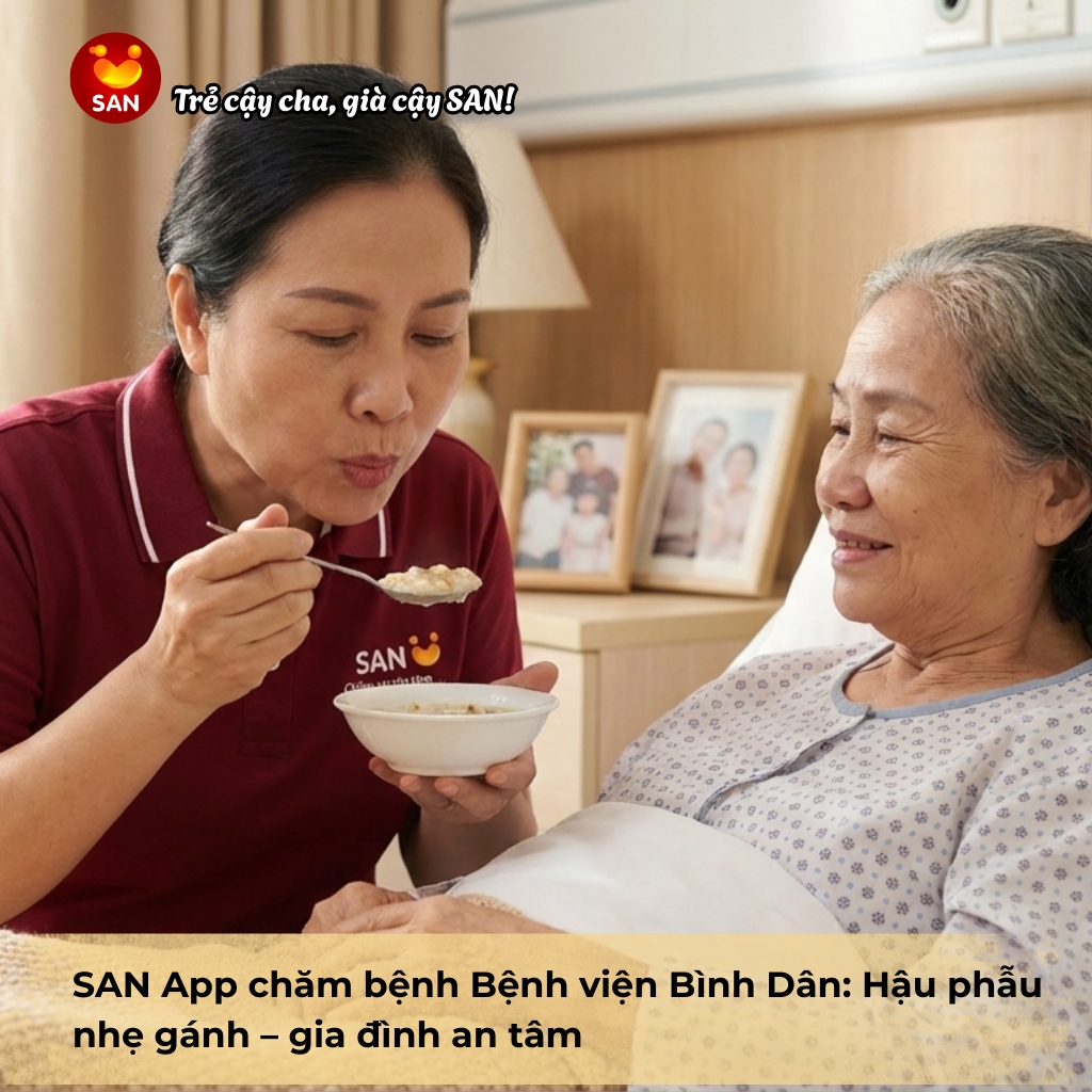 SAN App chăm bệnh Bệnh viện Nhi Đồng 2