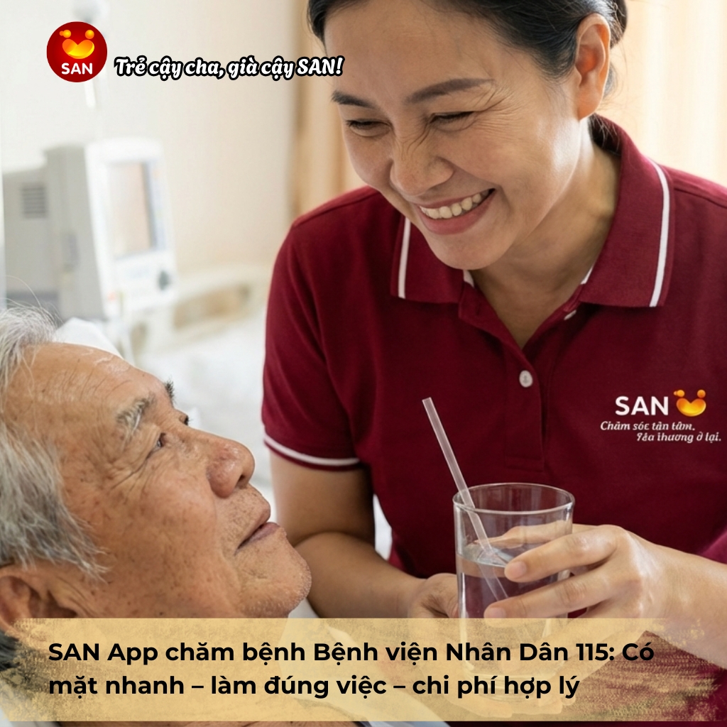 SAN App chăm bệnh Bệnh viện Nhân Dân 115