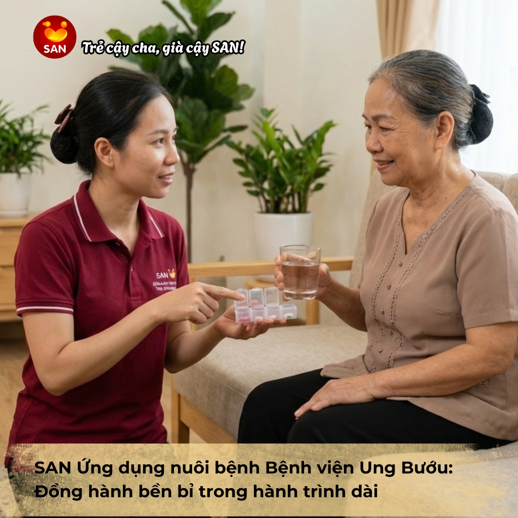 ứng dụng nuôi bệnh Bệnh viện Ung Bướu